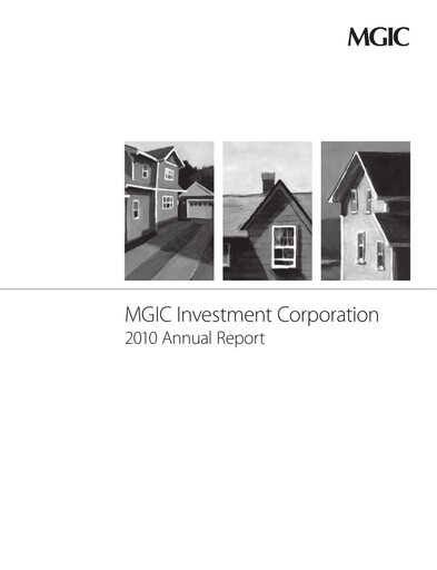 Thumbnail MGIC Investment
 Annual Report 2010