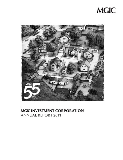 Thumbnail MGIC Investment
 Annual Report 2011