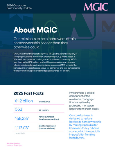 Thumbnail MGIC Investment
 Sustainability Report 2025