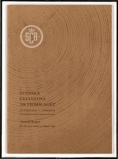 Thumbnail Svenska Cellulosa Aktiebolaget (SCA) Annual Report 1961-1962