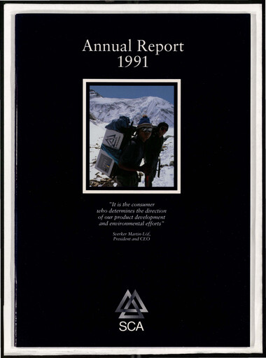 Thumbnail Svenska Cellulosa Aktiebolaget (SCA) Annual Report 1991