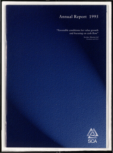Thumbnail Svenska Cellulosa Aktiebolaget (SCA) Annual Report 1995