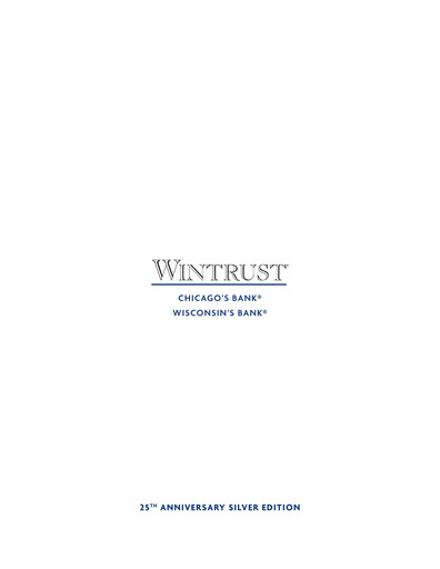 Thumbnail Wintrust Financial Annual Report 2016