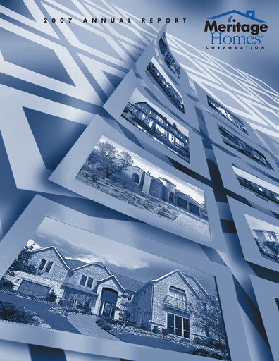 Thumbnail Meritage Homes Annual Report 2007