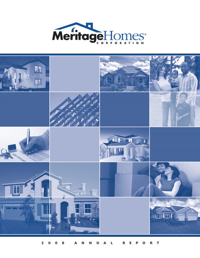 Thumbnail Meritage Homes Annual Report 2008