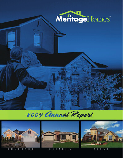 Thumbnail Meritage Homes Annual Report 2009