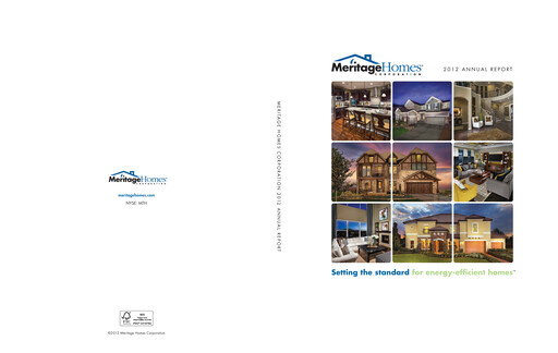 Thumbnail Meritage Homes Annual Report 2012