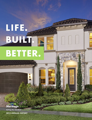 Thumbnail Meritage Homes Annual Report 2015