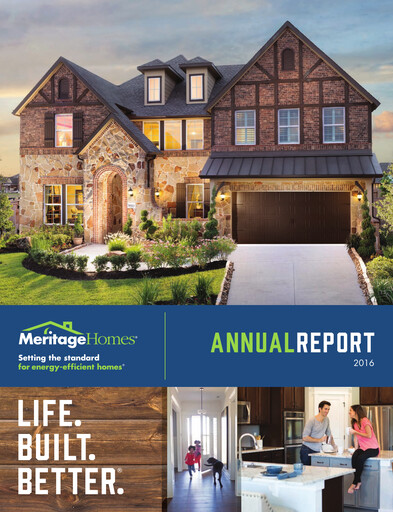 Thumbnail Meritage Homes Annual Report 2016