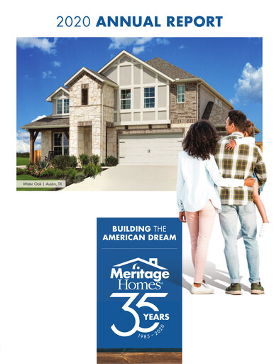 Thumbnail Meritage Homes Annual Report 2020