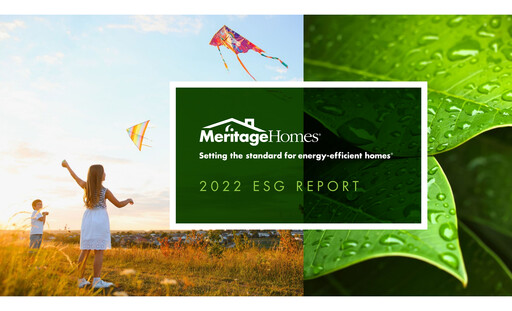 Thumbnail Meritage Homes ESG Report 2022