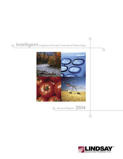 Thumbnail Lindsay Corporation
 Annual Report 2004