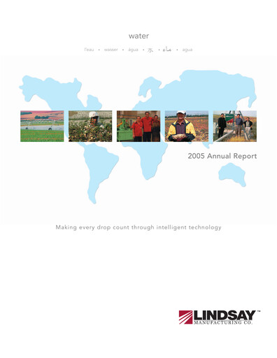 Thumbnail Lindsay Corporation
 Annual Report 2005