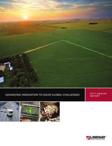 Thumbnail Lindsay Corporation
 Annual Report 2017