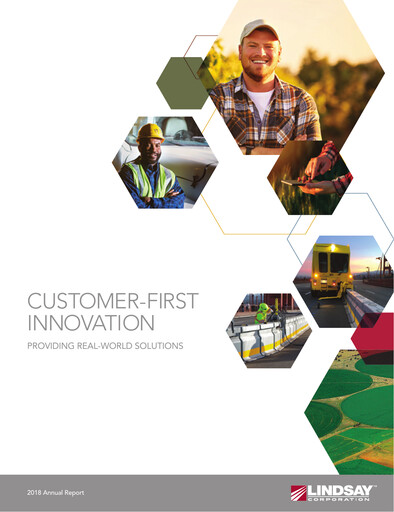 Thumbnail Lindsay Corporation
 Annual Report 2018