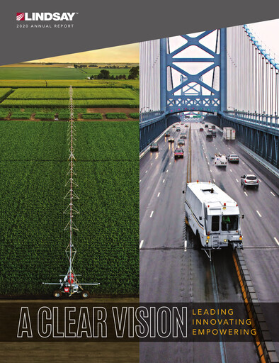 Thumbnail Lindsay Corporation
 Annual Report 2020