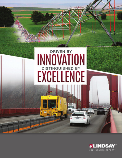 Thumbnail Lindsay Corporation
 Annual Report 2021