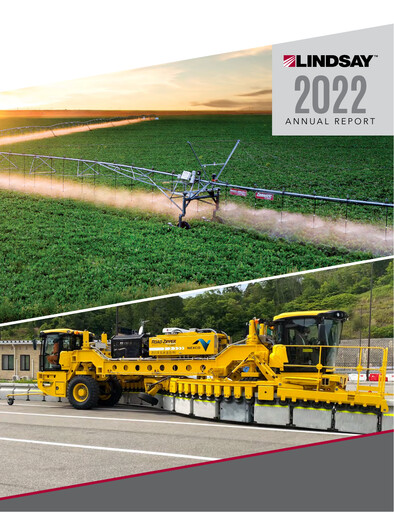 Thumbnail Lindsay Corporation
 Annual Report 2022
