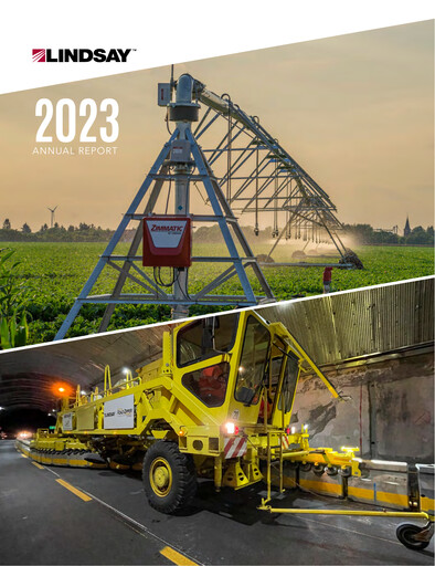 Thumbnail Lindsay Corporation
 Annual Report 2023