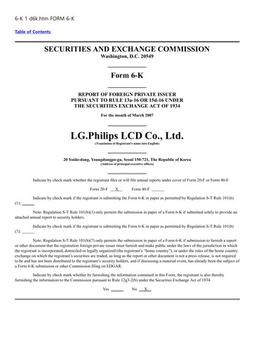 Vorschaubild LG Display Finanzbericht 2006