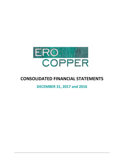 Thumbnail Ero Copper Financial Statement 2017