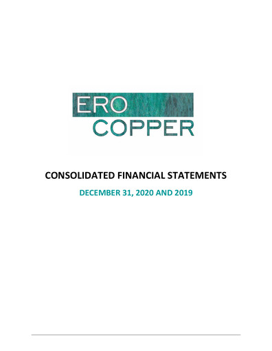 Thumbnail Ero Copper Financial Statement 2020