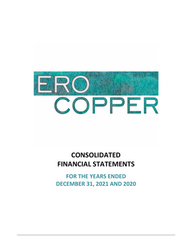 Thumbnail Ero Copper Financial Statement 2021