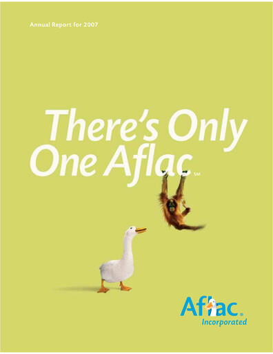 Thumbnail Aflac Annual Report 2007