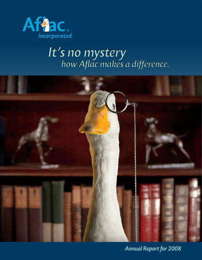 Thumbnail Aflac Annual Report 2008