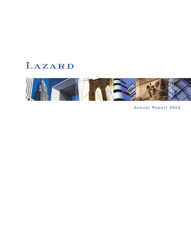 Thumbnail Lazard Annual Report 2005