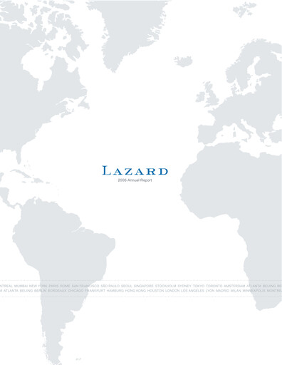 Thumbnail Lazard Annual Report 2006