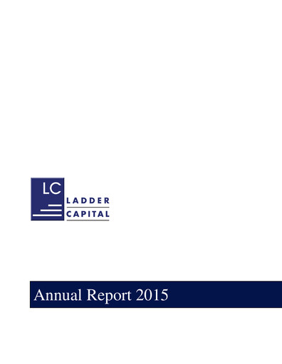 Thumbnail Ladder Capital
 Annual Report 2015