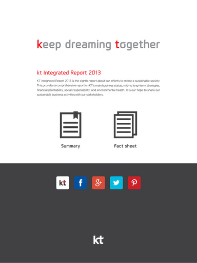 Thumbnail KT Corporation Annual Report 2013