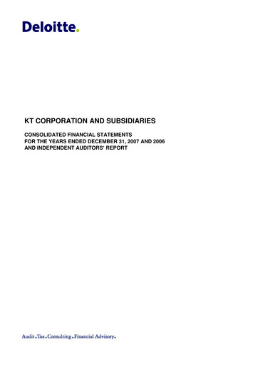 Thumbnail KT Corporation Financial Statement 2007