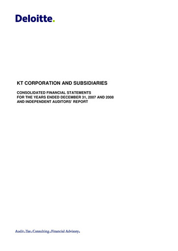 Thumbnail KT Corporation Financial Statement 2008