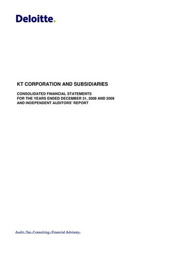 Thumbnail KT Corporation Financial Statement 2009