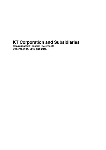 Thumbnail KT Corporation Financial Statement 2016
