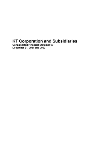 Thumbnail KT Corporation Financial Statement 2021