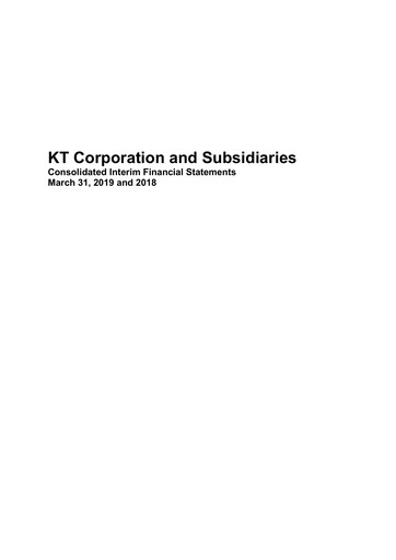 Miniature KT Corporation Rapport trimestriel 2019-q1