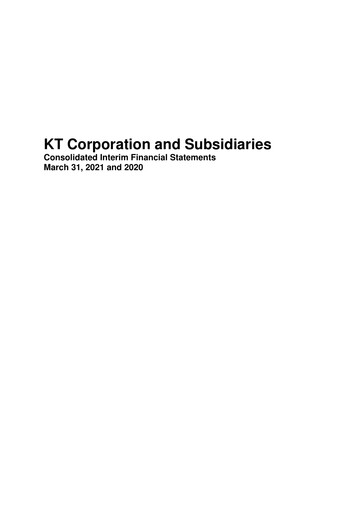 Miniature KT Corporation Rapport trimestriel 2021-q1