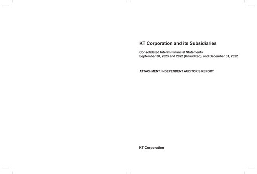 Miniature KT Corporation Rapport trimestriel 2023-q3