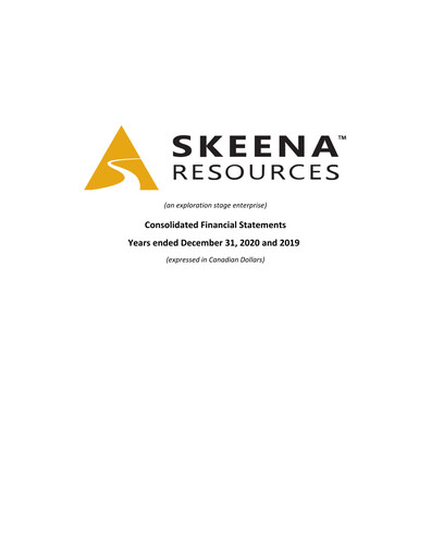 Thumbnail Skeena Resources Financial Statement 2020