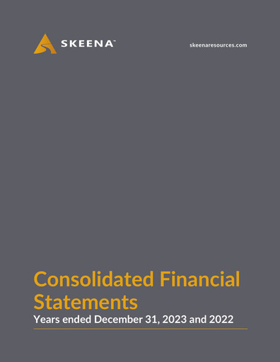 Thumbnail Skeena Resources Financial Statement 2023