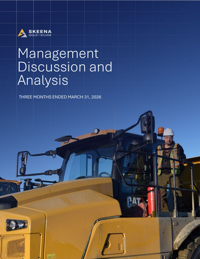 Thumbnail Skeena Resources Quarterly Report 2026-q1