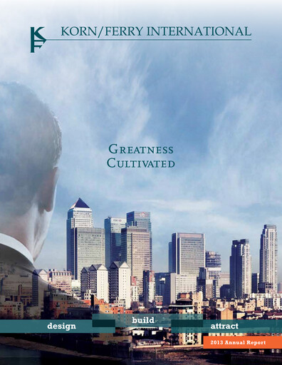 Thumbnail Korn Ferry
 Annual Report 2013
