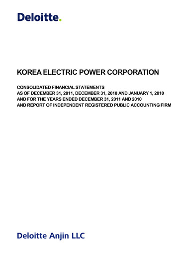Thumbnail Korea Electric Power Financial Statement 2011