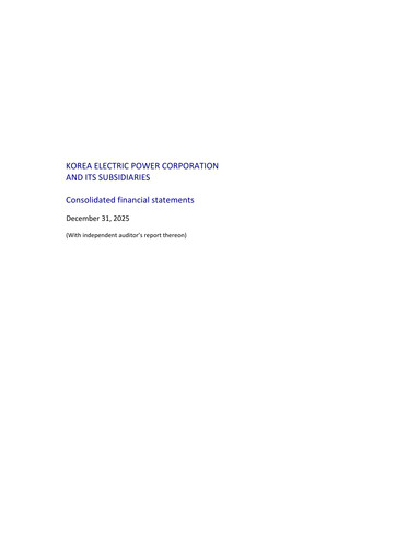 Thumbnail Korea Electric Power Financial Statement 2025