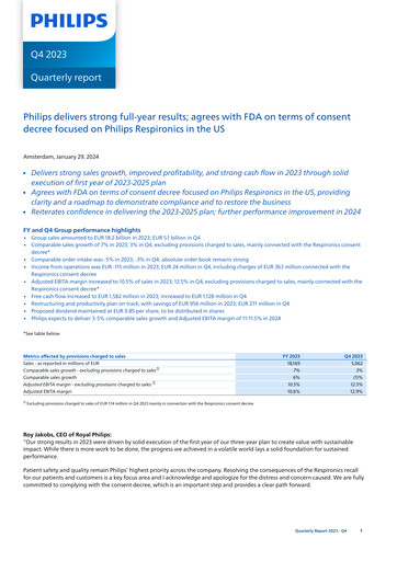 Thumbnail Philips Financial Statement 2023