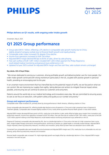 Thumbnail Philips Quarterly Report 2025-q1