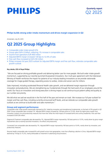 Thumbnail Philips Quarterly Report 2025-q2